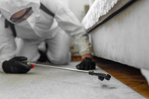 Professional Pest Control technician working in St. John, KS